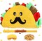 Taco Piñata Mexican Themed Party Piñata with Stick Blindfold Confetti Carnival Mexican Cinco De Mayo Fiesta Game for Cinco De Mayo Fiesta Theme Birthday Party, 16 x 8 x 3 Inch